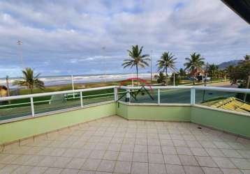 Sobrados à venda em frente ao mar, 371 m² por r$ 1.390.000 - balneário florida - peruíbe/sp