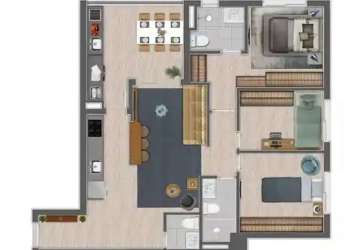 Apartamento com 3 quartos à venda na avenida aruanã, tamboré, barueri, 75 m2 por r$ 975.000