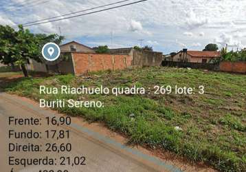 Lote buriti sereno 402mt