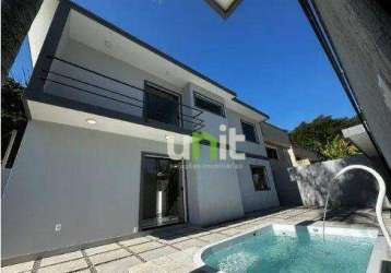 Casa com 4 dormitórios à venda, 150 m² por r$ 945.000,00 - itaipu - niterói/rj