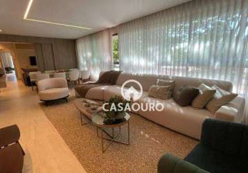 Apartamento com 4 dormitórios à venda, 166 m²  - serra - belo horizonte/mg