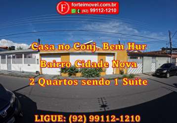 Casa 2 quartos no conjunto ben hur