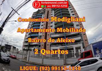 Apartamento mobiliado - 2 quartos no aleixo