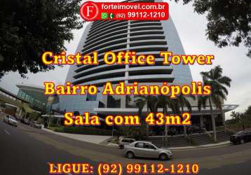 Sala com 43m - no cristal tower