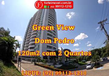 Apartamento de 120m2 de 2 quartos no green view dom pedro