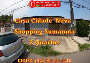 Casa térrea 2 quartos próximo shoppinig sumauama 100% documentada