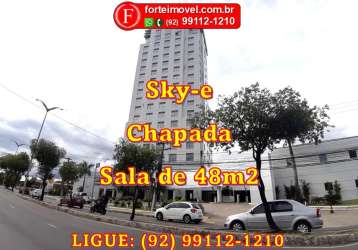 Sala de 48m2 no edifício sky-e com divisórias