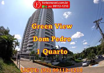 Apartamento 100% mobiliado de 1 quarto no green view dom pedro