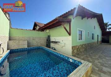 Casa com 2 dormitórios à venda, 85 m² por r$ 379.900,00 - balneário jussara - mongaguá/sp