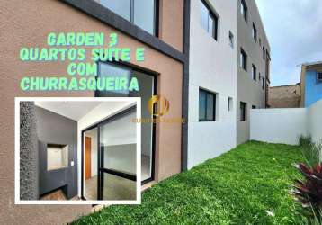 Apartamento  garden 3 quartos sendo 1 suíte no residencial sintra colombo