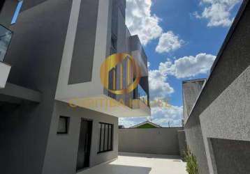 Sobrado triplex 169m² privativos no portão, curitiba - 3 quartos e terraço gourmet