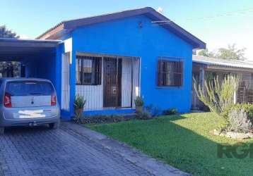 Vendo casa de dois dormitórios, sala, cozinha, um banheiro amplo, pátio de frente e fundos, portão eletrônico, possui poço artesiano, garagem para dois carros e sem risco de alagamento.