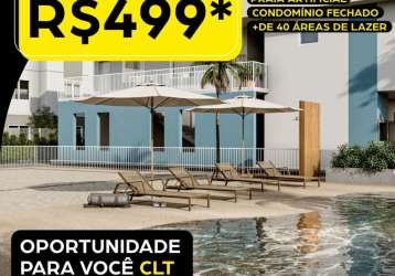 Apartamentos com documentação gratuita e entrada parcelada