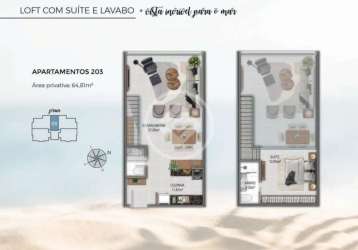 Loft duplex com 1 suite, 1 vaga codigo: 78538