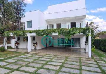 Casa, 520 m² - venda por r$ 3.500.000,00 ou aluguel por r$ 18.685,60/mês - condomínio bouganville - lagoa santa/mg