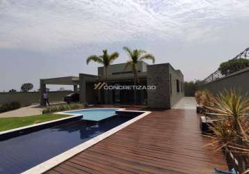 Casa à venda em indaiatuba, terras de itaici, com 3 suítes, com 261 m², condomínio terras de itaici