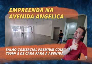 Salão comercial premium para locação na avenida angelica