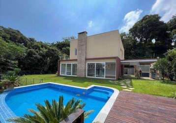 Casa com 4 dormitórios, 493 m² - venda por r$ 2.690.000,00 ou aluguel por r$ 20.037,00 - pousada dos bandeirantes - carapicuíba/sp