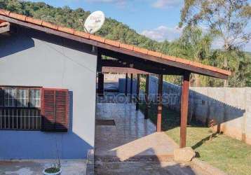 Casa com 2 dormitórios à venda, terreno grande com 168 m² de contrução,por r$ 370.000 - cachoeira - cotia/sp