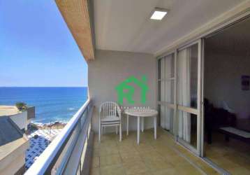 Apartamento vista mar, 3 dormitórios (1 suíte), 1 vaga, jardim astúrias - guarujá/sp