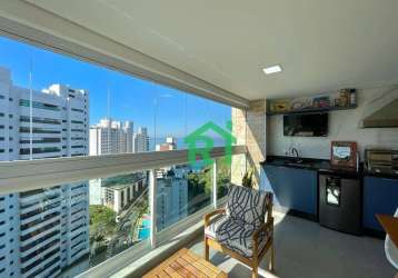 Apartamento frente mar | 2 dormitórios (1 suíte) | 2 vagas | lazer | jardim astúrias | guarujá/sp