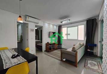 Apartamento varanda gourmet, moderno, 1 suíte, lazer, 2 vagas de garagem, guarujá, pitangueiras/sp