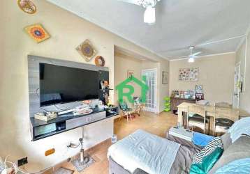 Apartamento com 3 dormitórios, 1 vaga, lazer, enseada, guarujá/sp.