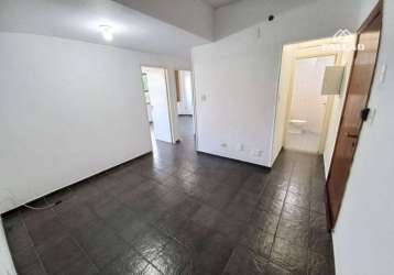 Sala para alugar, 87 m² por r$ 3.500,00/mês - boqueirão - santos/sp