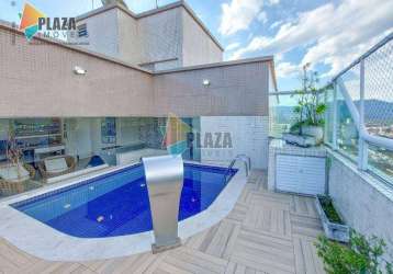 Cobertura à venda, 240 m² por r$ 1.700.000,00 - ocian - praia grande/sp