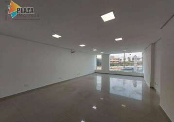 Sala para alugar, 56 m² por r$ 2.900,00/mês - mirim - praia grande/sp