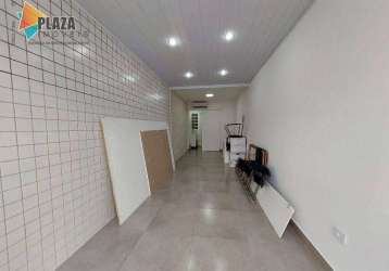 Loja para alugar, 35 m² por r$ 2.850,00/mês - boqueirão - praia grande/sp