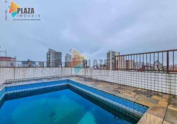 Cobertura com 3 dormitórios à venda, 373 m² por r$ 1.300.000,00 - tupi - praia grande/sp