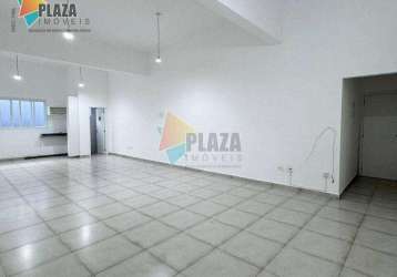 Sala para alugar, 85 m² por r$ 2.500,02/mês - boqueirão - praia grande/sp