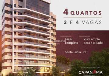 Apartamento à venda 4 quartos 2 suítes 4 vagas - santa lúcia