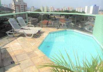 Cobertura na vila formosa com 4 dorms sendo 2 suítes, 4 vagas, 225m², piscina