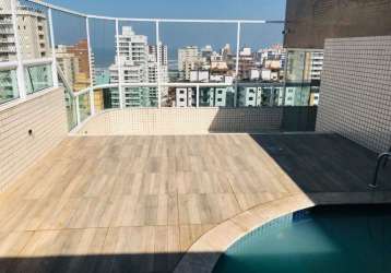 Cobertura com 3 dormitórios à venda, 272 m² por r$ 1.500.000,00 - vila assunção - praia grande/sp