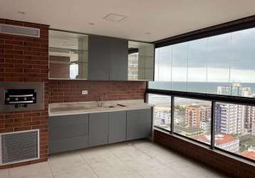 Apartamento com 3 dormitórios à venda, 145 m² por r$ 1.600.000,00 - vila guilhermina - praia grande/sp