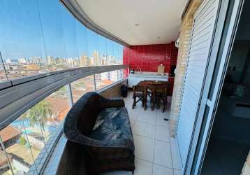 Apartamento com 2 dormitórios para alugar, 85 m² por r$ 4.000,01/mês - ocian - praia grande/sp