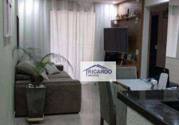 Apartamento com 3 dormitórios, 70 m² - venda por r$ 690.000,00 ou aluguel por r$ 3.900,00/mês - jardim são judas tadeu - guarulhos/sp