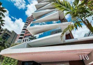 Apartamento com 4 dormitórios à venda, 209 m² por r$ 2.950.000,00 - meireles - fortaleza/ce