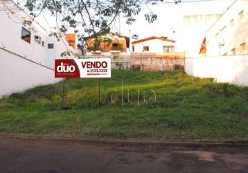 Terreno à venda, 328 m² por r$ 500.000,00 - cidade jardim - piracicaba/sp