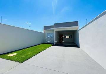 Casa com 2 dormitórios à venda, 98 m² por r$ 435.000,00 - água branca - piracicaba/sp