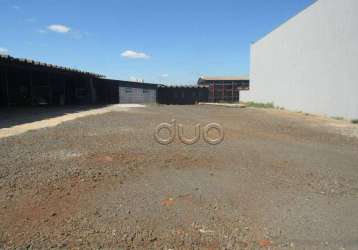 Terreno para alugar, 1500 m² por r$ 14.605,00/mês - parque santa cecília - piracicaba/sp