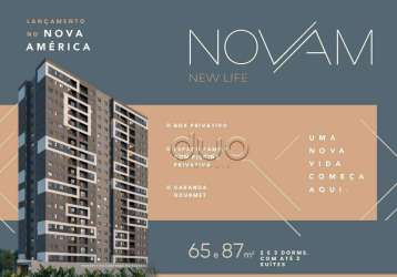 Apartamento com 2 dormitórios à venda, 65 m² por r$ 504.701,00 - nova américa - piracicaba/sp