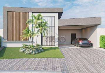 Casa com 3 dormitórios à venda, 143 m² por r$ 965.000,00 - condominio park unimep taquaral - piracicaba/sp