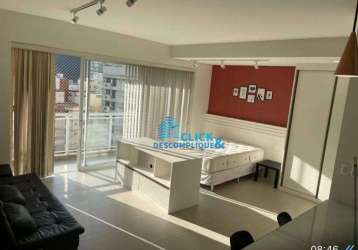 Studio com 1 dormitório para alugar, 50 m² por r$ 4.600,00/mês - josé menino - santos/sp