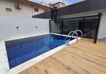 Casa sobreposta alta - venda - 3 quartos (3 suítes) - piscina - embaré - santos/sp (ca0869)