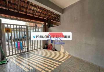 Casa com 2 dormitórios à venda, 73 m² por r$ 300.000,00 - vila são jorge - praia grande/sp