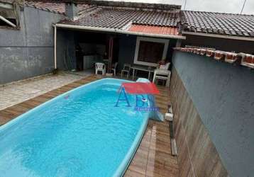 Casa com 2 dormitórios à venda, 109 m² por r$ 370.000,00 - balneario oceanópolis - mongaguá/sp