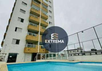 Apartamento com 1 dormitório à venda, 47 m² por r$ 290.000,00 - vila tupi - praia grande/sp